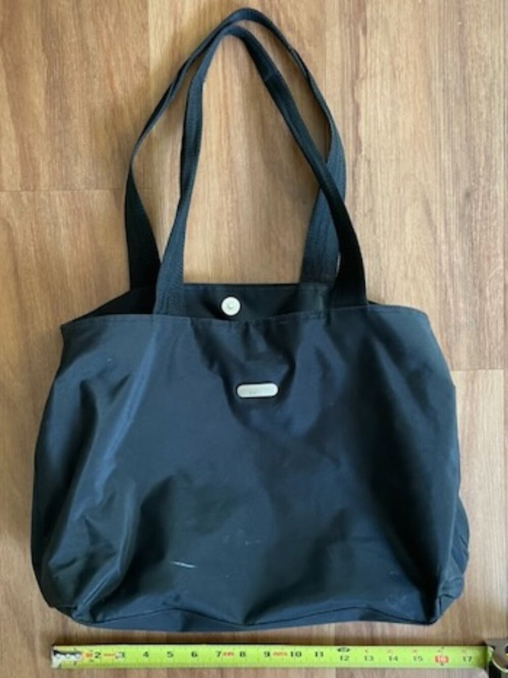 Baggallini black microfiber travel tote/organizer